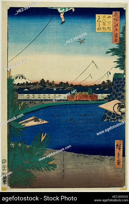 Hibiya and Soto-Sakurada from Yamashita-cho (Yamashita-cho Hibiya Soto-Sakurada), from the.., 1857. Creator: Ando Hiroshige