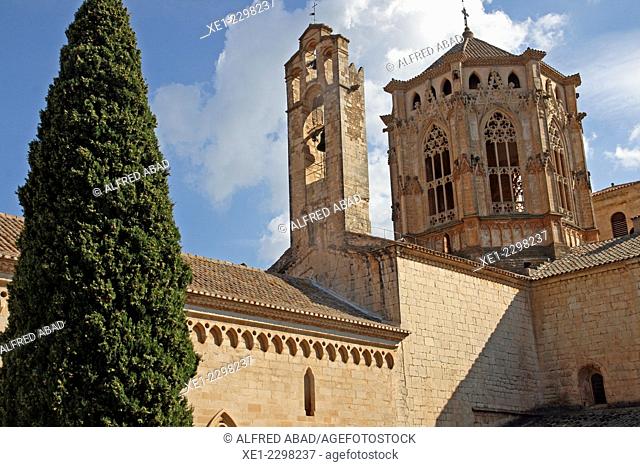 Poblet Monastery, Cistercian abbey, Conca de Barbera, Catalonia, Spain