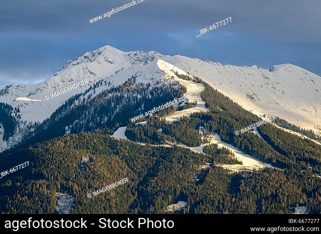 Kellerjoch, Kellerjoch ski slope in winter, Schwaz, Tyrol, Austria, Europe