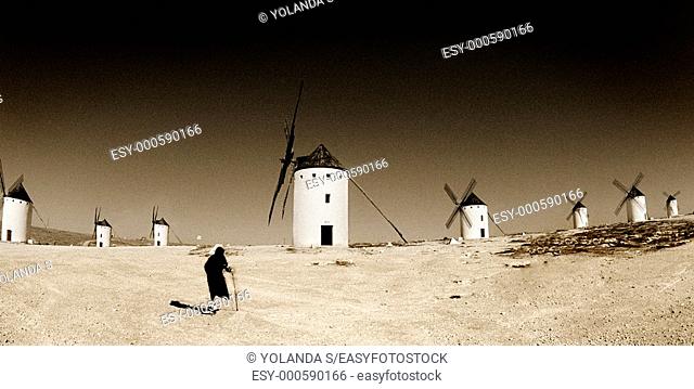 Windmill, Campo de Criptana, Toledo, Spain