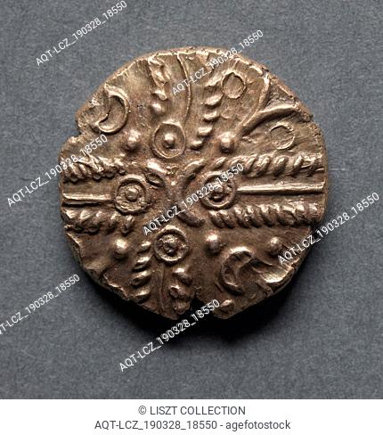 Tasciovanus Stater (obverse), 20 B.C. - 10 A.D.. England (Ancient Britain), 1st century B.C.-1st century A.D.. Gold