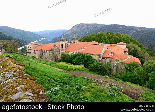 Santo Estevo de Ribas de Sil Monastery (romanesque and renaissance). Nogueira de Ramuin, Ourense province, Galicia, Spain