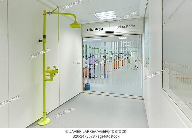 Entrance to laboratory, Hospital Donostia, San Sebastian, Basque Country, Spain
