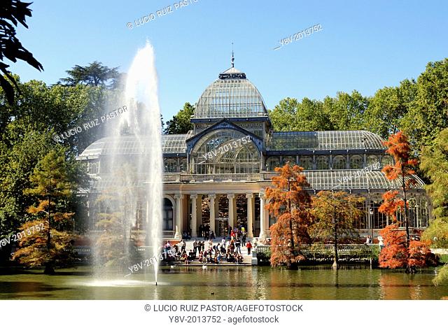 Spain. Madrid. El Retiro Park. Crystal palace (1887)
