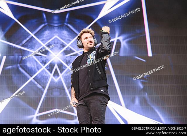 Copenhagen, Denmark. 15th, June 2023. The German electronicore band Electric Callboy performs a live concert during the Danish heavy metal festival Copenhell...