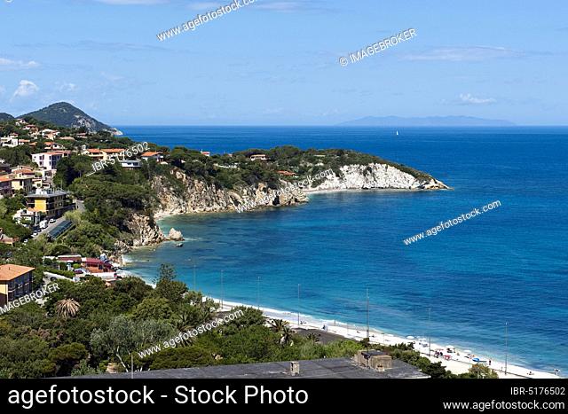 Beach, Europe, Rocks, Coast near Portoferraio, Elba, Tuscany, Italy, Europe