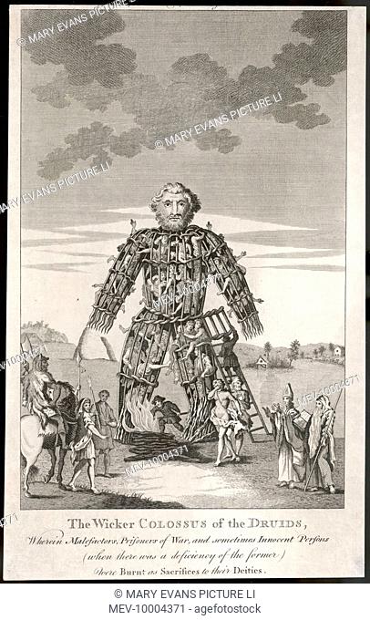 The Wicker Man In which people were burnt as sacrifices to their deities