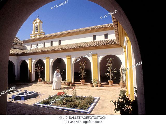 Cloister of Cistercian monastery. Hornachuelos. Córdoba province, Spain