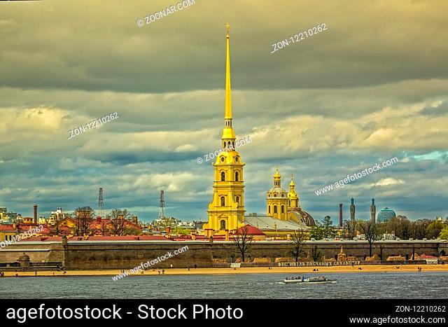 Peter and Paul Cathedral and Fortress Saint Petersberg Russia