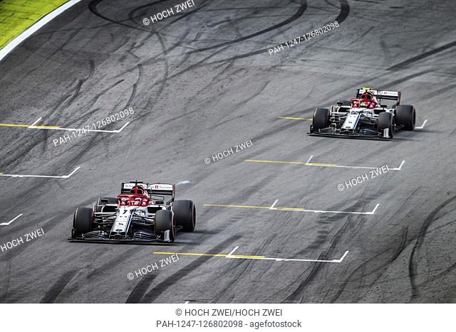 Motorsports: FIA Formula One World Championship 2019, Grand Prix of Brazil, . #7 Kimi Raikkonen (FIN, Alfa Romeo Racing), #99 Antonio Giovinazzi (ITA