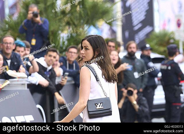 Ana de Armas arrives at Maria Cristina Hotel during 70th San Sebastian International Film Festival on September 23, 2022 in Donostia / San Sebastian, Spain