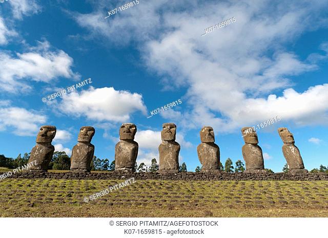 Ahu Akivi, Rapa Nui, Easter Island, Chile