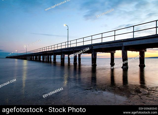 Rosebud pier just before sunrise in the Mornington Penisula, Victoria, Australia