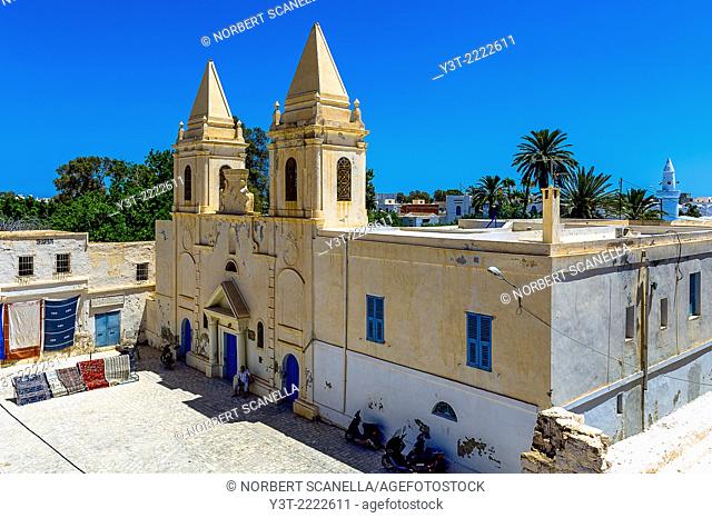 Africa, North Africa, Maghreb, South Tunisia, Governorat of Medenine, Djerba island, Houmt Souk. Saint Joseph Catholic Church