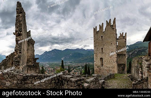 Castle ruins above Arco in Italy