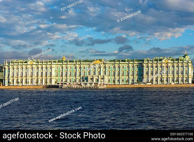 The winter palace, part of the Hermitage museum in Saint Petersburg
