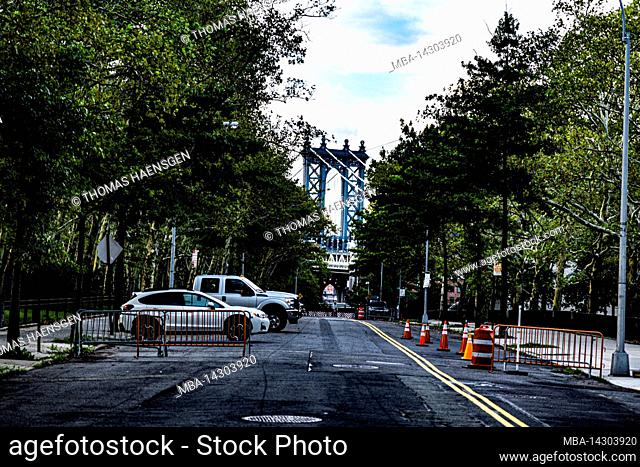 FULTON STREET & Bond STREET, New York City, NY, USA, Brooklyn Bridge over East River