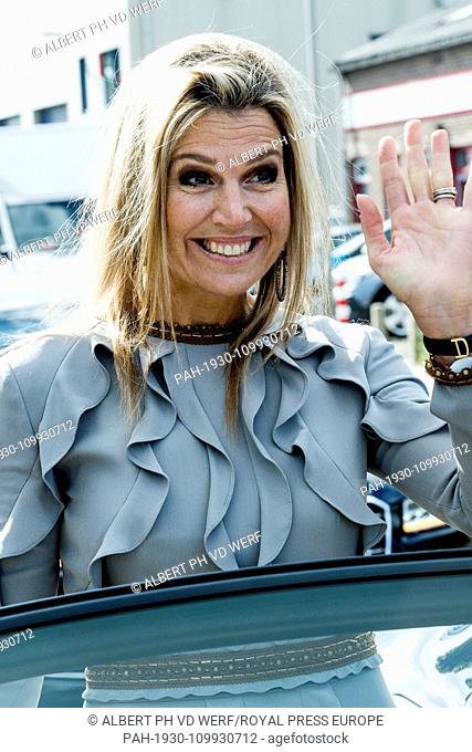 Queen Maxima of The Netherlands leaves at Corrosion in Moerkapelle, on October 03, 2018, after attending the presentation of the Annual Report State of the MKB...