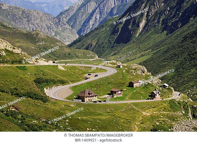 Gotthard Pass Road, Canton of Uri, Switzerland, Europe
