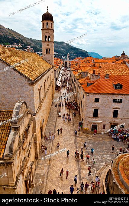 Panoramic View of Dubrovnik from the City Walls, Croatia