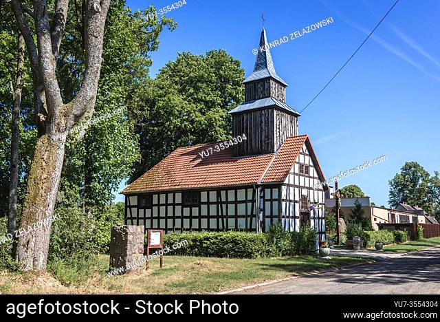 Church of Saint Stanislaus in Iglice village within Lobez County, West Pomeranian Voivodeship of Poland