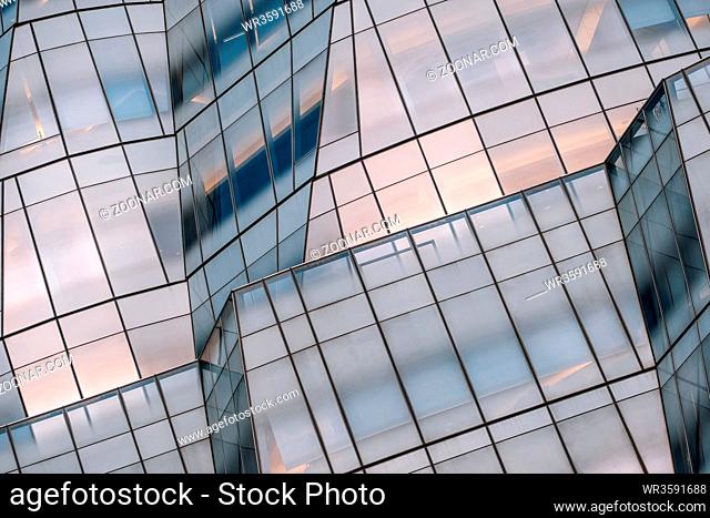 New York City - USA - Mar 14 2019: The IAC Building, InterActiveCorp's headquarters located at 555 West 18th Street on the northeast corner of Eleventh Avenue...