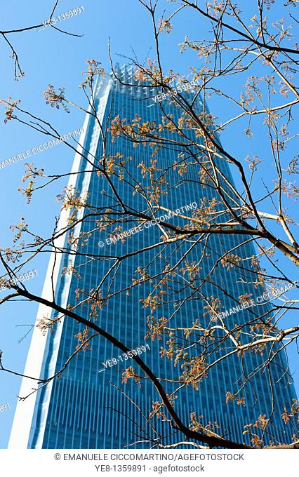 Tower III, The China World Trade Center by Skidmore, Owings and Merrill Architects, 1990, CBD, Beijing, China, Asia