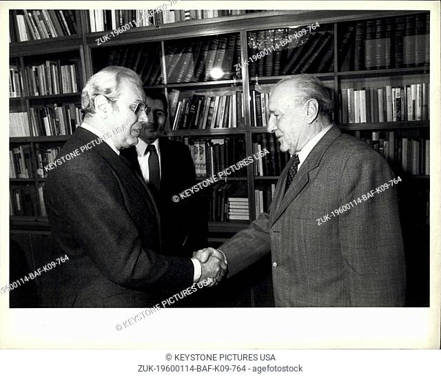 1984 - Secretary General visits Hungary Budapest, Hungary, February 1984. Secretary General Javier Perez de Cuellar paid an official visit to Hungary between 23...