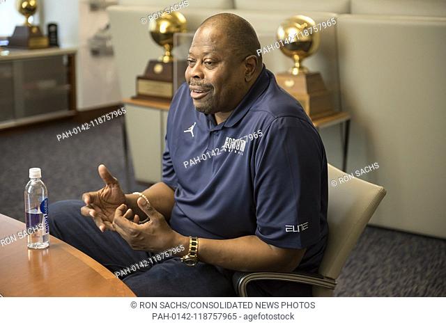 Patrick Ewing, head coach for men's basketball at Georgetown University is photographed in his office at the university in Washington, DC on Friday, October 19