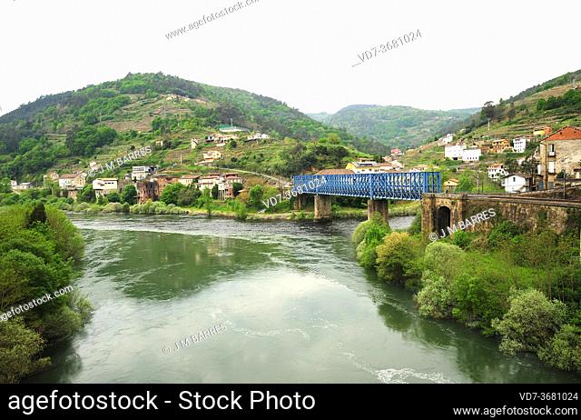 Os Peares, Miño and Sil rivers confluence. Ourense province, Galicia, Spain