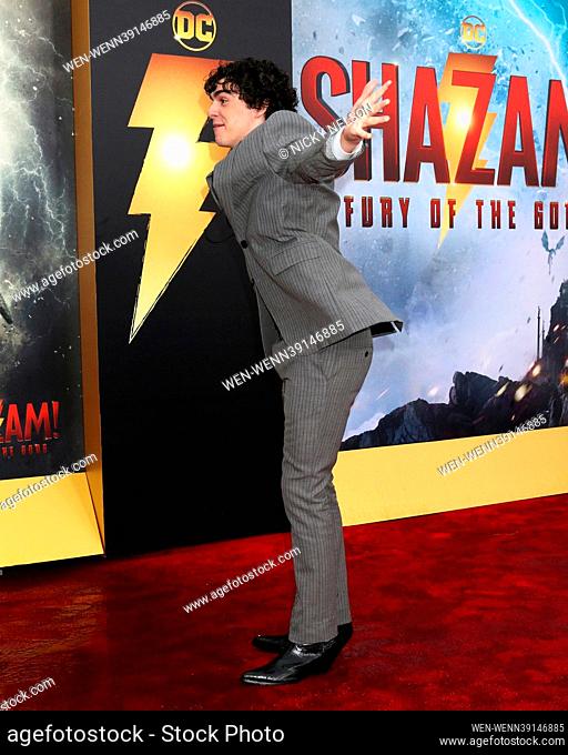Shazam! Fury Of The Gods Los Angeles Premiere at the Village Theater on March 14, 2023 in Westwood, CA Featuring: Jack Dylan Grazer Where: Westwood, California