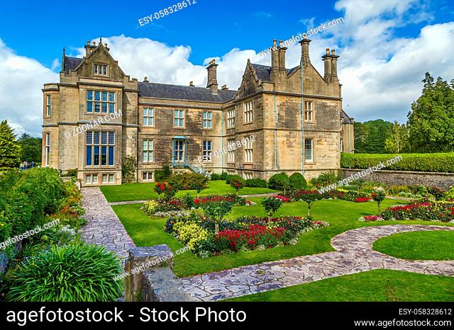 Muckross House is located between two of the lakes of Killarney in County Kerry, Ireland
