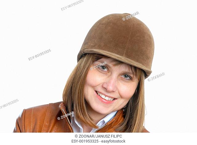 woman in the jockey cap