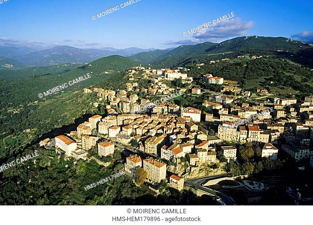 France, Corse du Sud, Sartene aerial view