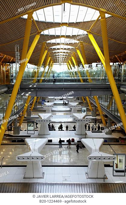Terminal T4, Aeropuerto de Barajas, Madrid, Spain