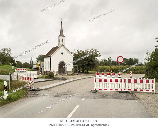 HANDOUT - 10 September 2017, Germany, Unterflossing: The St. Laurentius Chapel. The church dissociated itself from the Marian apparition in Unterflossing