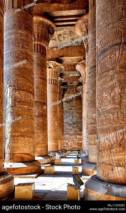 Temple of Horus, Edfu, Nubia, Egypt, Africa