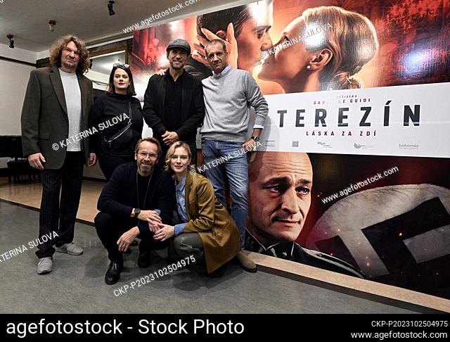 Press screening of the Czech-Italian movie Terezin: Love Beyond the Wall by Italian director Gabriele Guidi (pictured) in Prague, Czech Republic, October 25