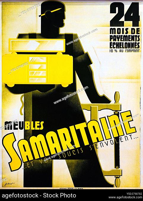 ' La Samaritaine' - Department store established at Rue du Rhone in Geneva was founded in 1888 by two Alsatian brothers, Eugene and Albert Meyer 'La...