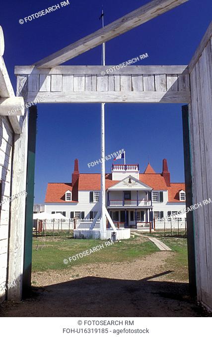 North Dakota, The Main House from the entrance to Fort Union Trading Post National Historic Park