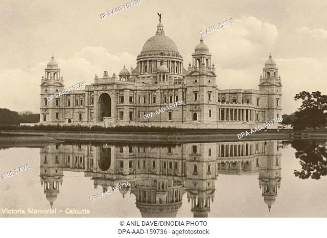 Postcard of Victoria Memorial Hall , Calcutta Kolkata , West Bengal , India