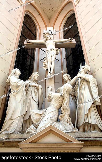 Crucifixion, Basilica Assumption of the Virgin Mary in Marija Bistrica, Croatia