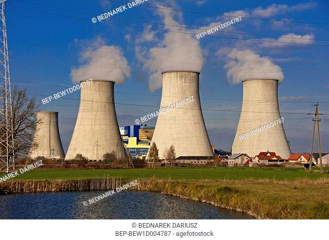 Power station in Adamow, Greater Poland Voivodeship, Poland