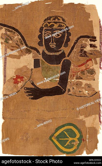 Author: Ancient Egyptian. Fragment (Hanging) - Roman period (30 B.C.'641 A.D.), 5th/6th century - Coptic Egypt. Linen and wool, tapestry weave