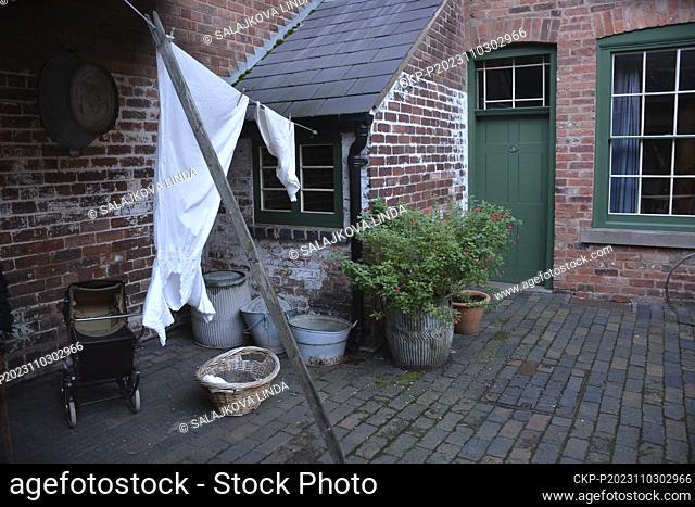 The Back to Backs Museum made up of worker's cottages in the centre of Birmingham, Britain, November 1, 2023. The exhibition explores the history of...