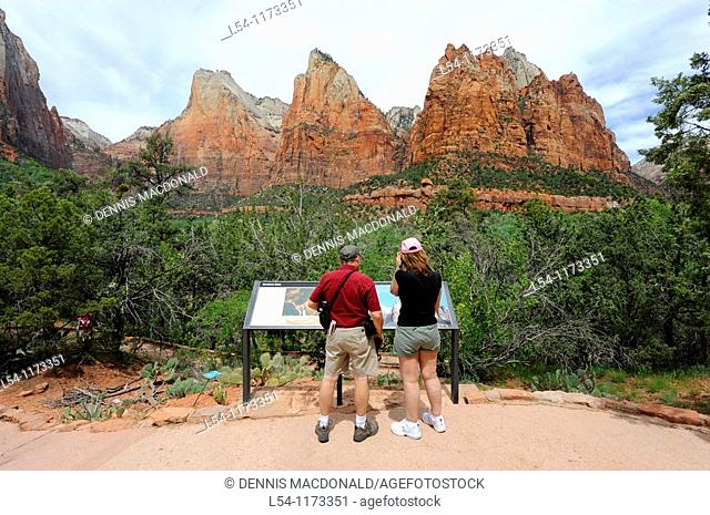 Court of the Patriarchs Mount Zion National Park Utah