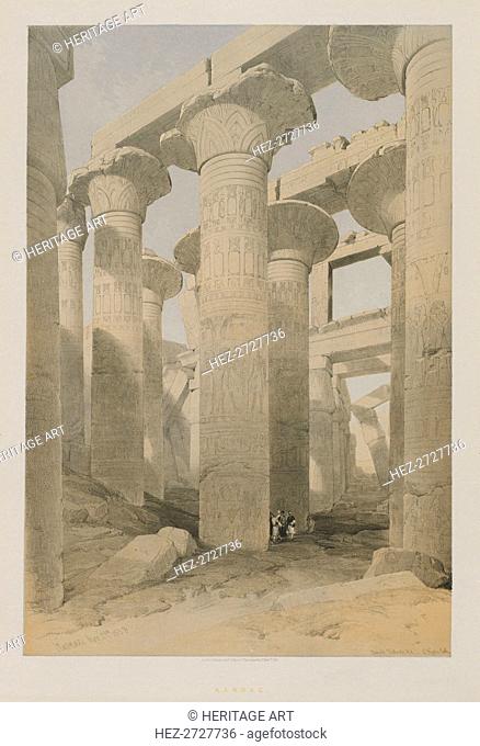 Egypt and Nubia, Volume II: Karnac, 1847. Creator: Louis Haghe (British, 1806-1885); F.G.Moon, 20 Threadneedle Street, London