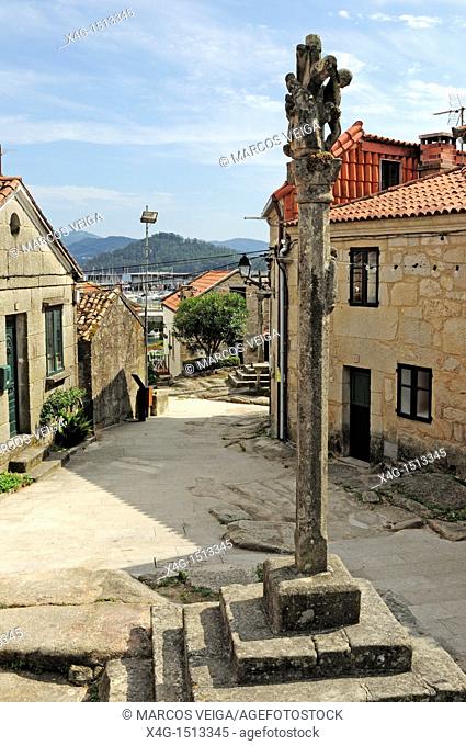 Traditional mariner village of Combarro  Poio, Pontevedra, Galicia, Spain