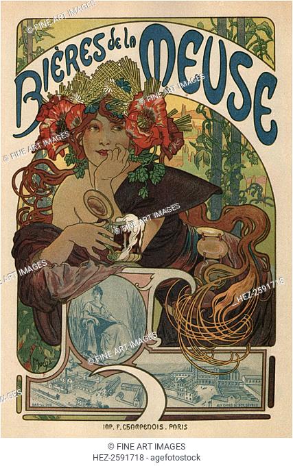 Poster for the Bieres de la Meuse, 1897. From a private collection