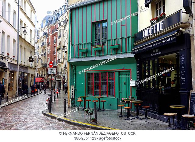 Rue Galande. Paris. France. Europe
